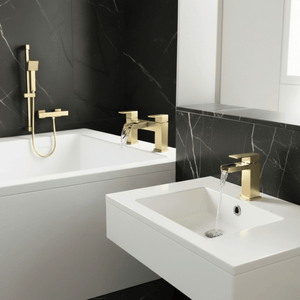 ARKO Waterfall Bath Filler & Hand Shower Set – Brass