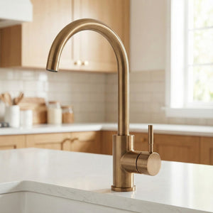 Arko Manhattan Single Lever Kitchen Sink Mixer Tap Swivel Spout - Bronze