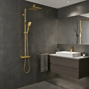 Arko Bathroom Verda Mixer Shower & Basin Mixer Tap Sets with Bath Shower Waste – Brass