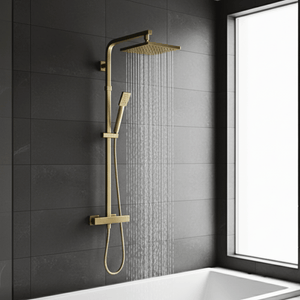 ARKO Verda Bath Filler & Mixer Shower Set – Brass