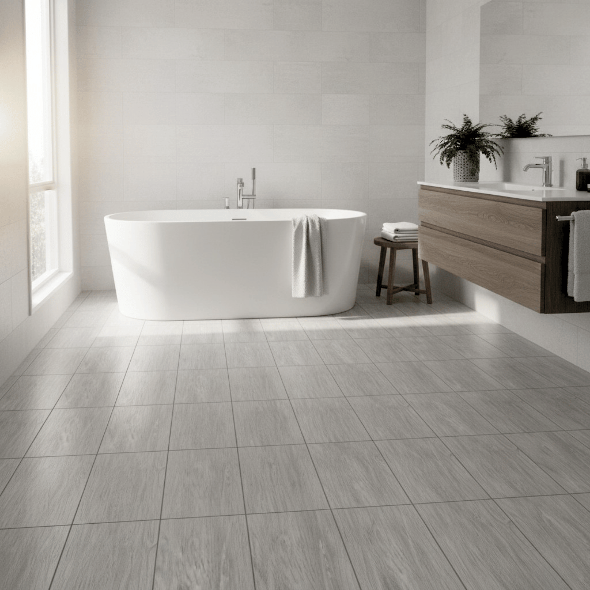 ARKO SPC Vinyl Click Flooring – Grey Oak, 2.2m² Pack, 5.35mm Thick, 0.55mm Wear Layer