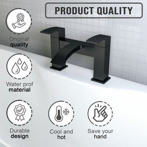 Vista Bath Filler Matte Black