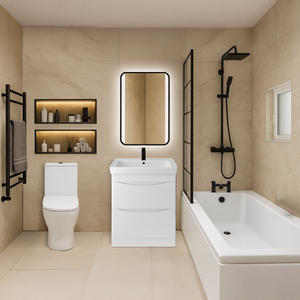 Arko Vista Complete Bathroom Suite -  Black
