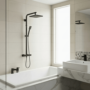 ARKO Verda Bath Filler & Mixer Shower Set – Black