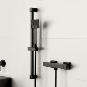 ARKO Waterfall Bath Filler & Hand Shower Set – Black