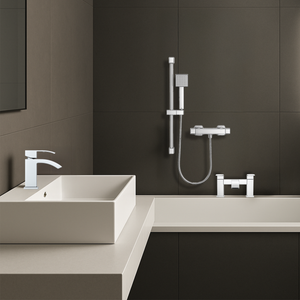 ARKO Vista Bath Filler & Hand Shower Set – Chrome