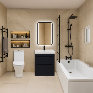 Arko Vista Complete Bathroom Suite -  Black