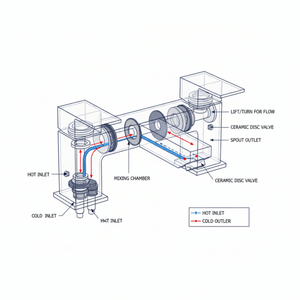 ARKO Verda Brass Bath & Basin Mixer Tap Set – BRASS