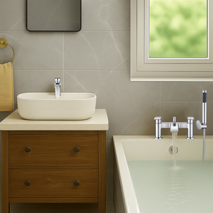 ARKO Capri Bath Shower & Basin Mixer Tap Set – Chrome