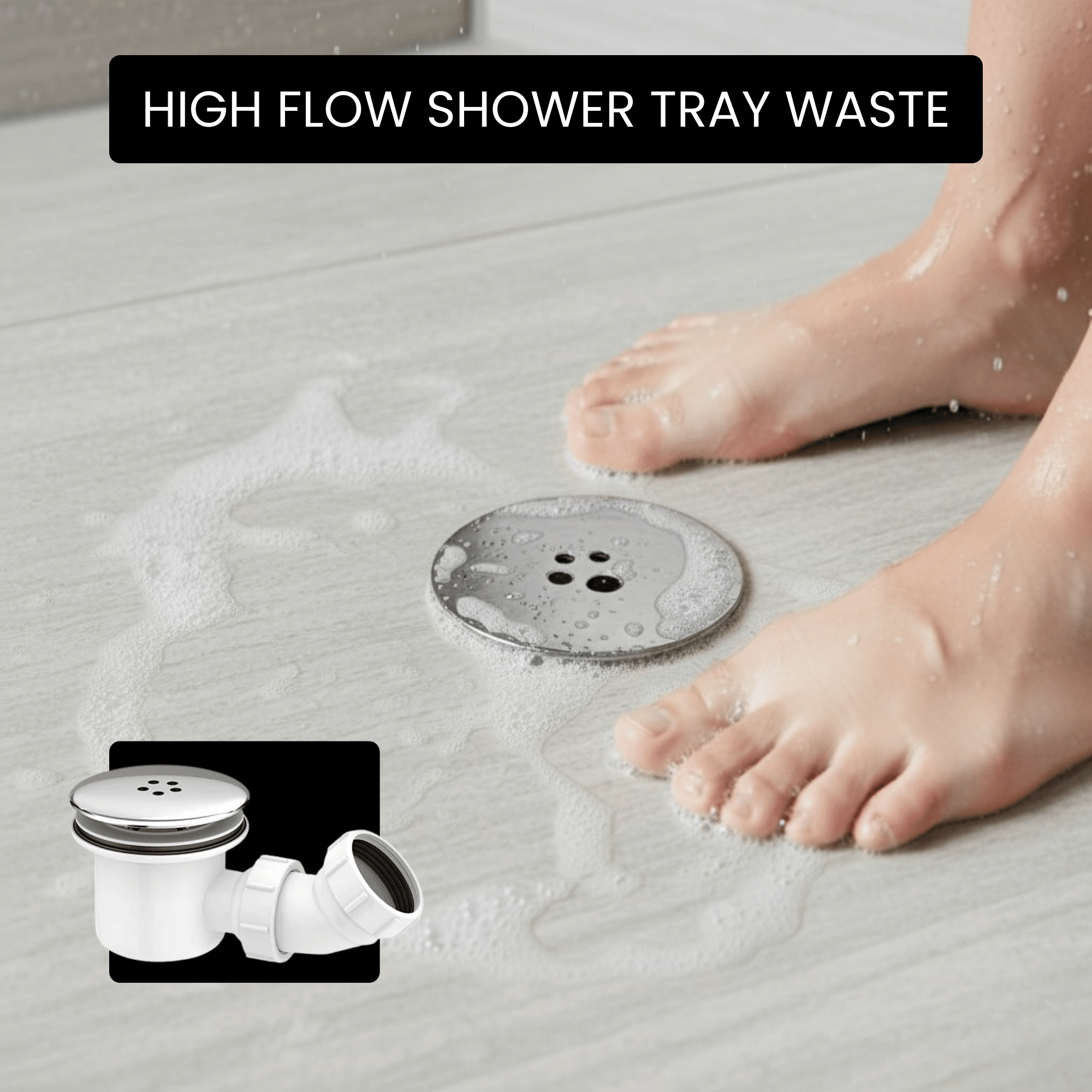 Arko Bathroom Verda Mixer Shower & Basin Mixer Tap Sets with Bath Shower Waste – Chrome
