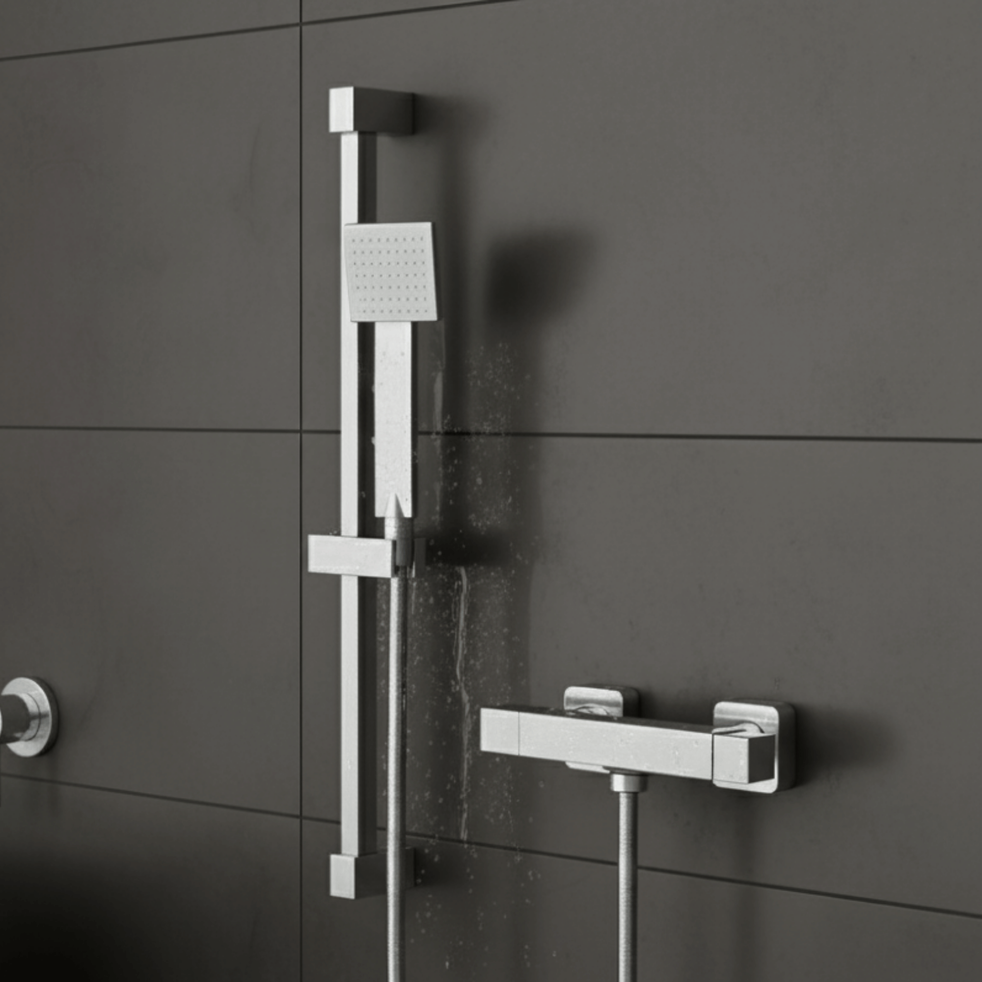 ARKO Waterfall Bath Filler & Hand Shower Set – Chrome