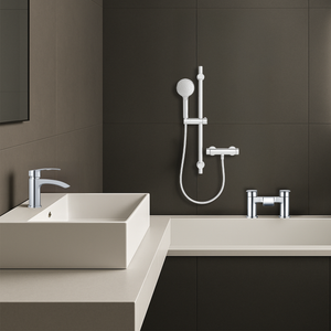 ARKO Capri Bath Filler & Hand Shower Set – Chrome