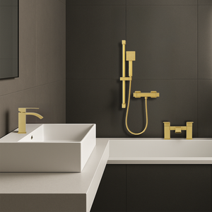 ARKO Vista Bath Filler & Hand Shower Set – Brass