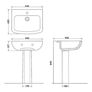 Arko Vista Complete Bathroom Suite -  Brass