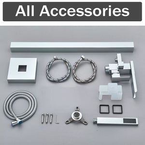 Floor-Mounted Freestanding Bath Shower Mixer – Chrome