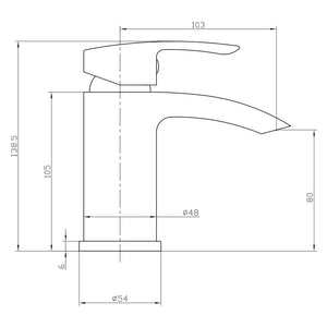 Picasso Basin Mixer Inc Click Waste