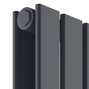 Baron 544X1800 Vertical Anthracite Double Towel Rail
