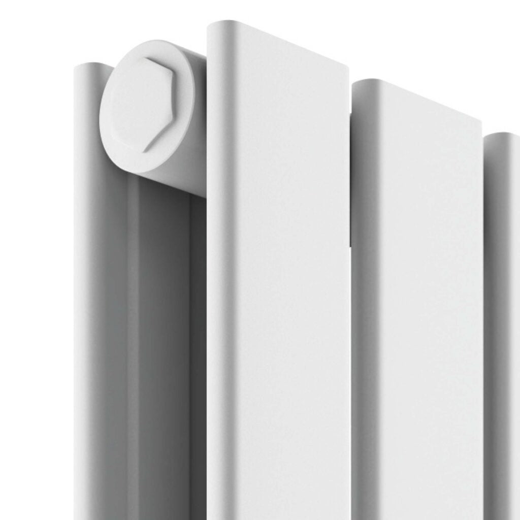 Baron 204X1800 Vertical White Double Towel Rail