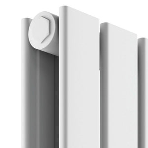 Baron 204X1800 Vertical White Double Towel Rail