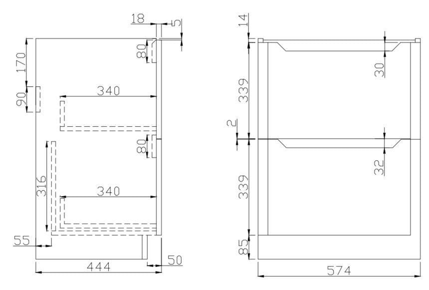 Serena 600 Floor Standing Vanity Unit