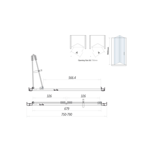 800 Bifold Door Black
