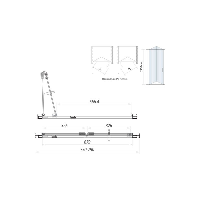 800 Bifold Door Black