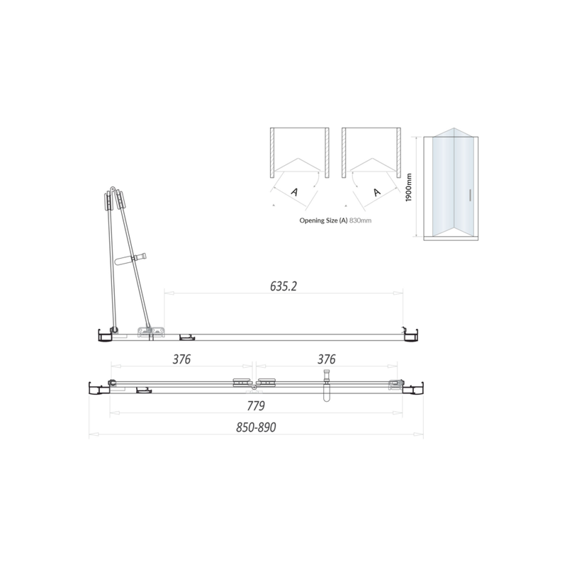 900 Bifold Door Black