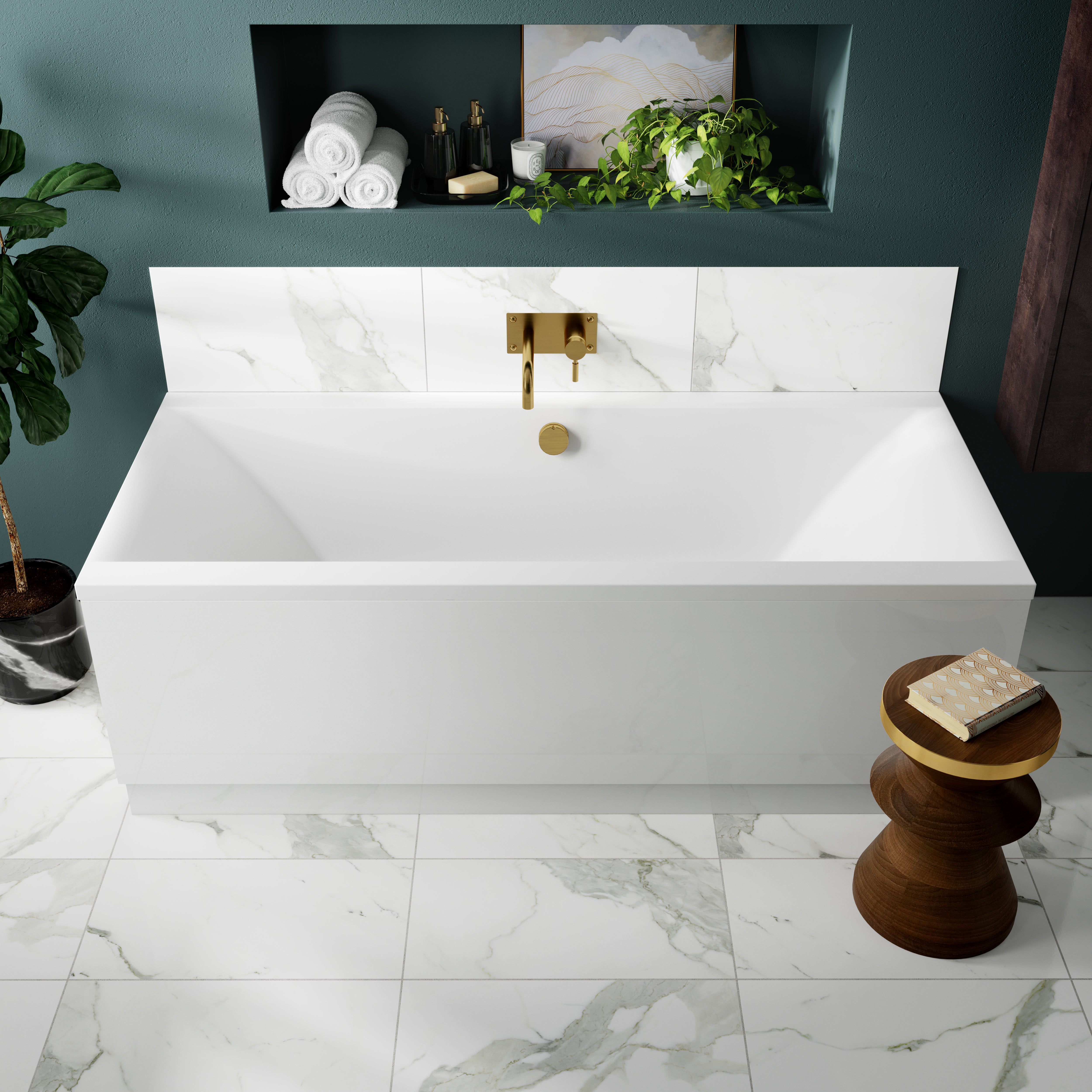 Square Double Ended Bath