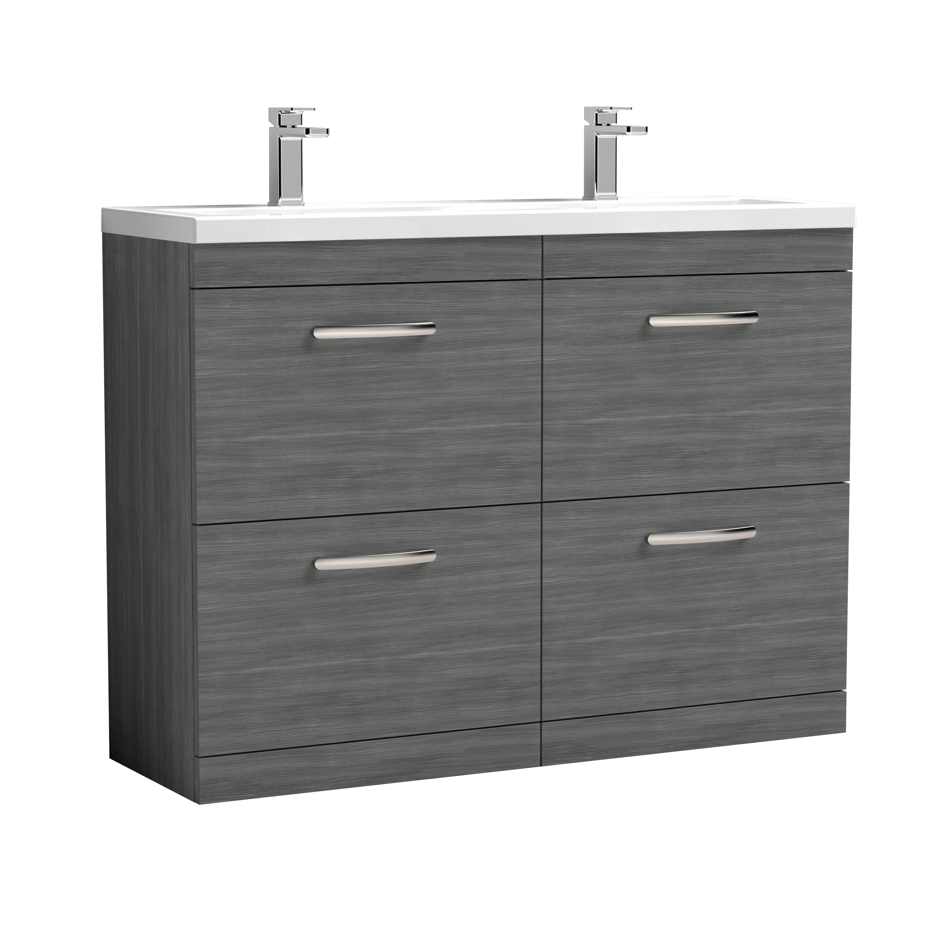 Reina 1200mm Floor Standing 4-Drawer Vanity