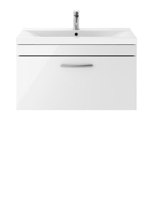 Reina 800mm Wall Hung 1-Drawer Vanity