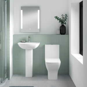 Square Rimless Close Coupled  Pan