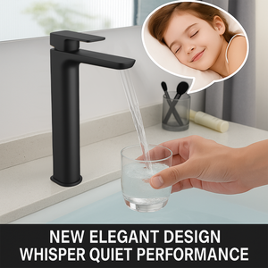 Capri Black Tall Basin Mixer Tap – Contemporary Design