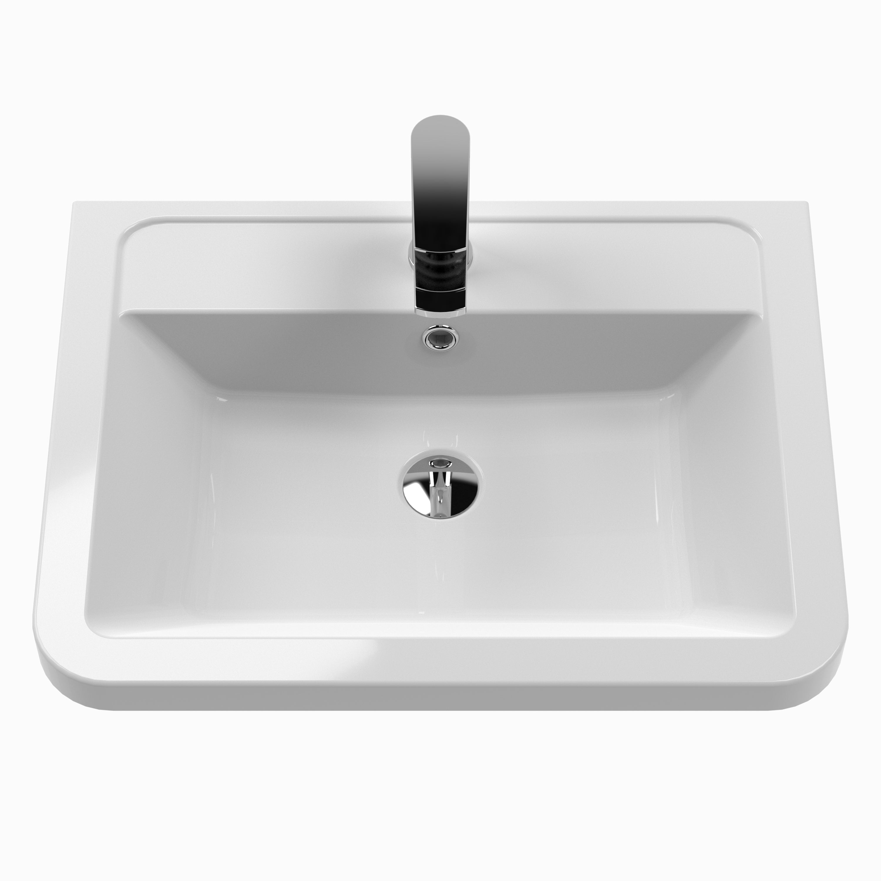 Luna 600mm Floor Standing 2-Drawer Vanity