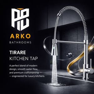 Arko TIRARE Pull Out Spray Kitchen Tap - Chrome