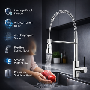 Arko TIRARE Pull Out Spray Kitchen Tap - Chrome