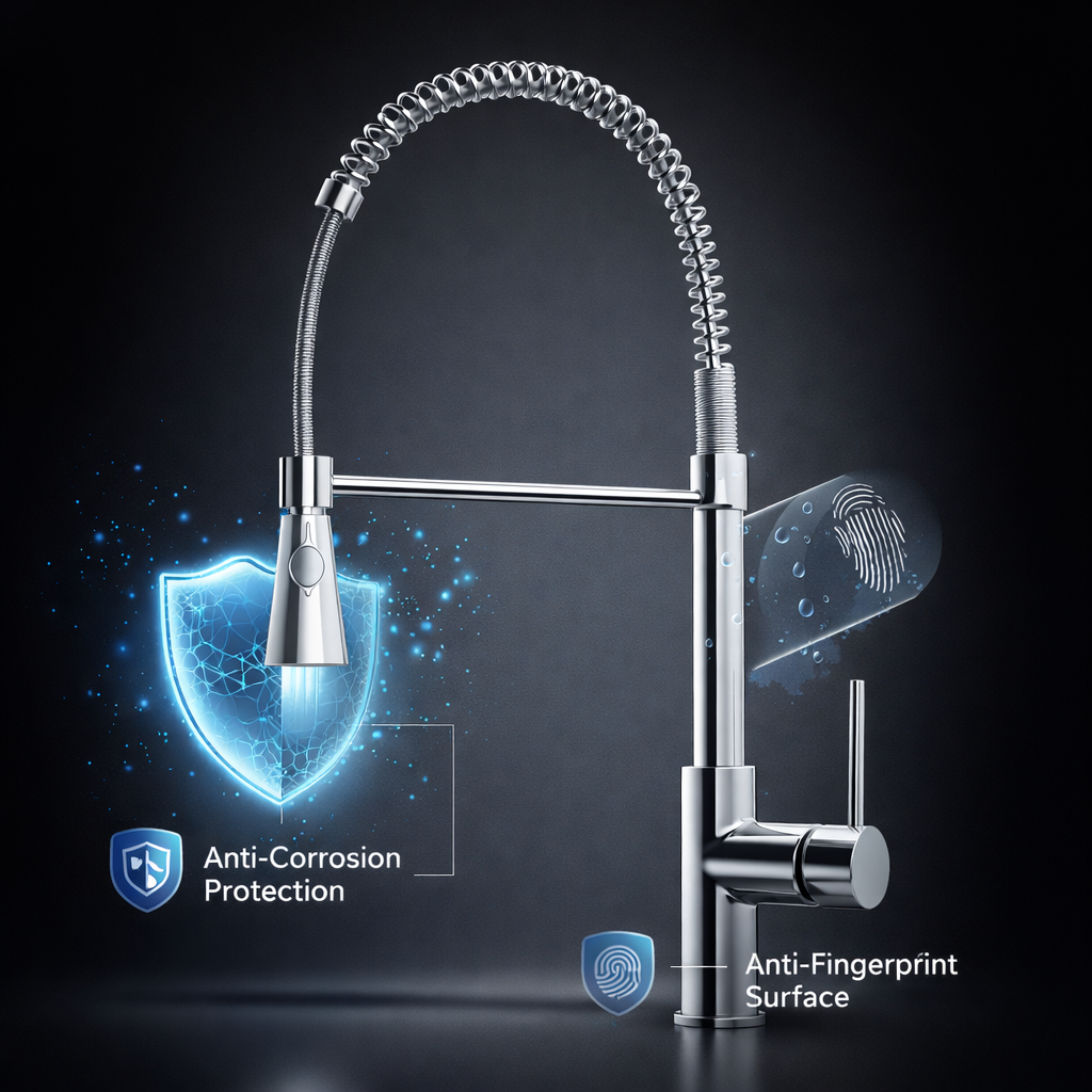 Arko TIRARE Pull Out Spray Kitchen Tap - Chrome