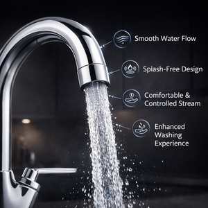 Arko OLICANA Dual Lever Mono Kitchen Sink Basin Mixer Tap - Chrome