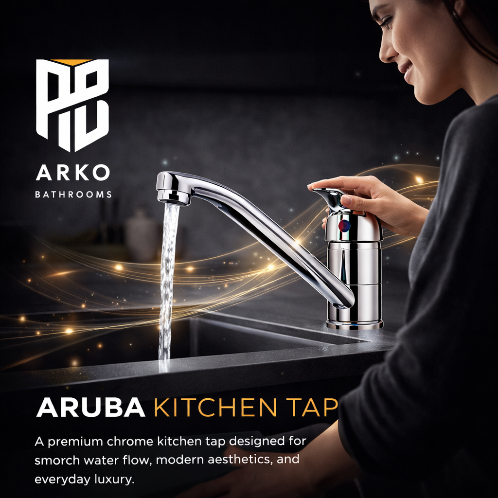Arko ARUBA Kitchen Mixer Tap, Single Lever Control  – Chrome