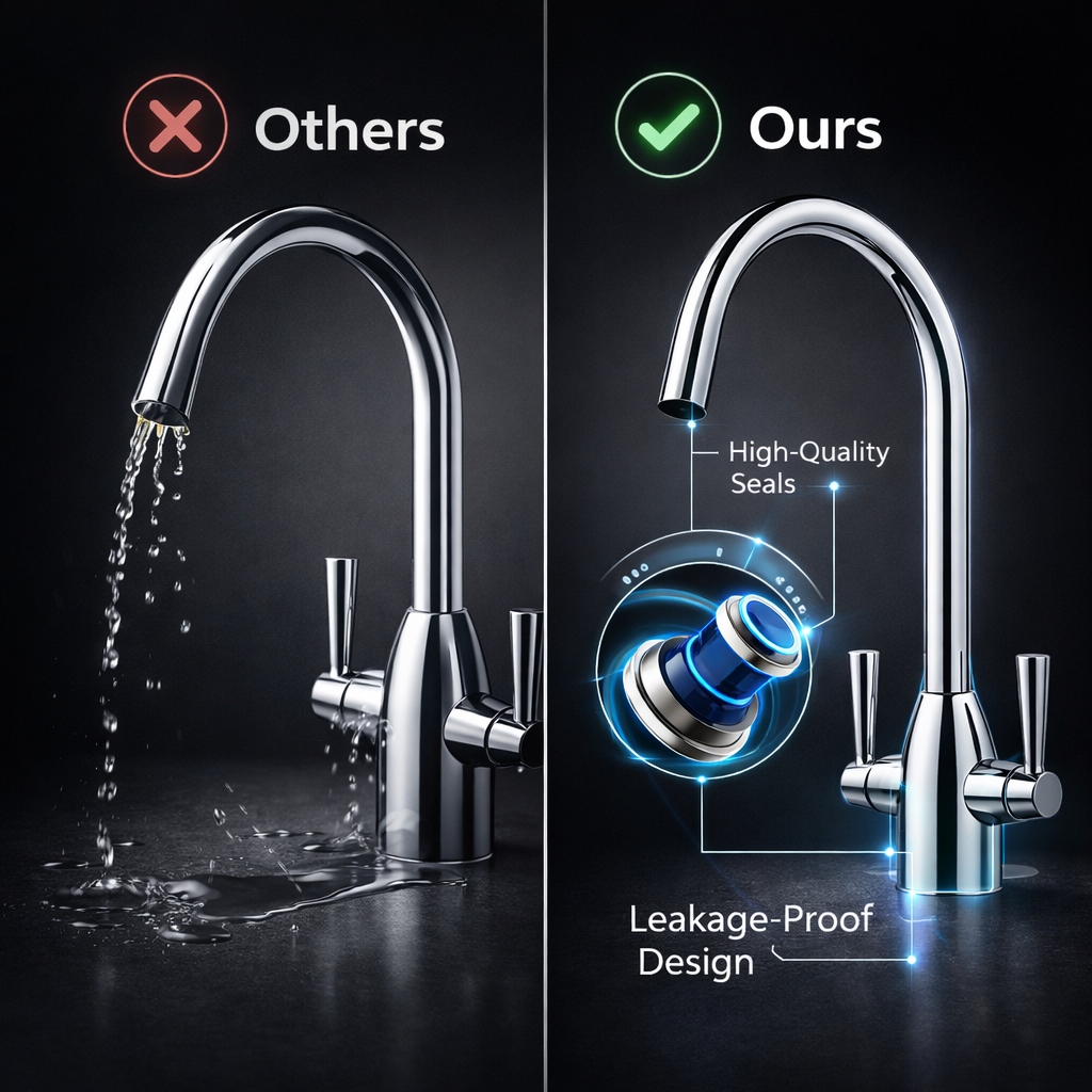 Arko Marlo Mono Mixer Kitchen Tap with Dual Lever & Swivel Spout - Chrome