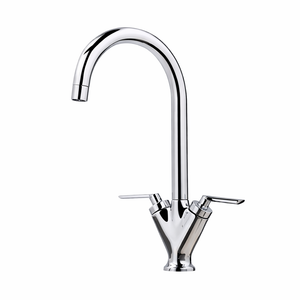 Arko OLICANA Dual Lever Mono Kitchen Sink Basin Mixer Tap - Chrome