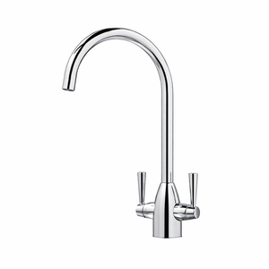 Arko Marlo Mono Mixer Kitchen Tap with Dual Lever & Swivel Spout - Chrome