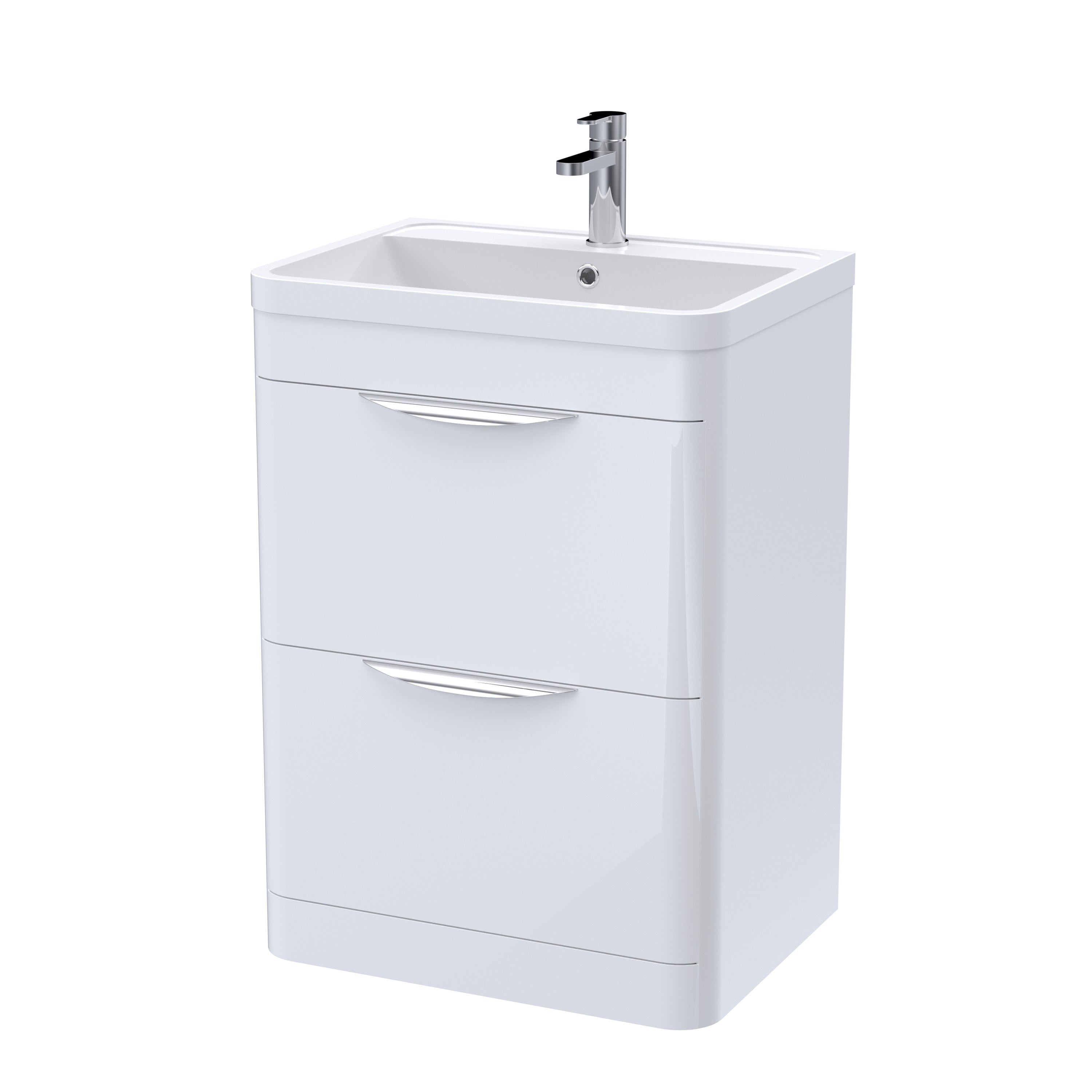 Para 600mm Floor Standing 2-Drawer Vanity