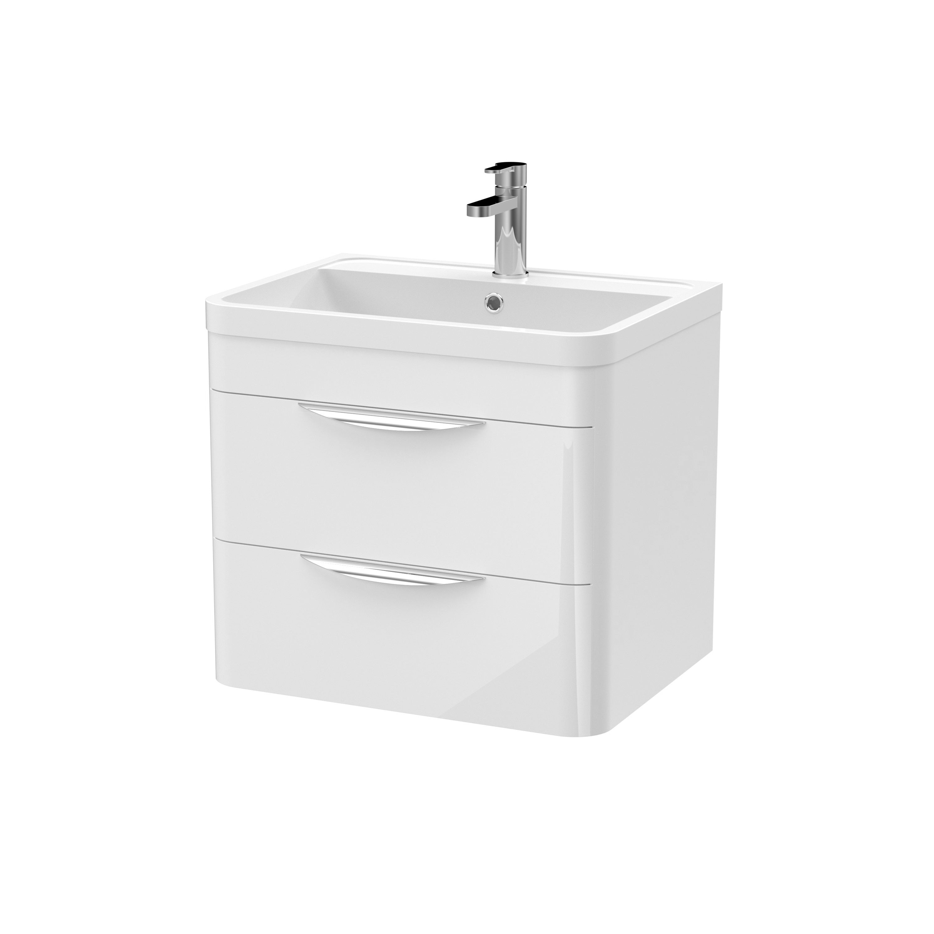 Para 600mm Wall Hung 2-Drawer Vanity