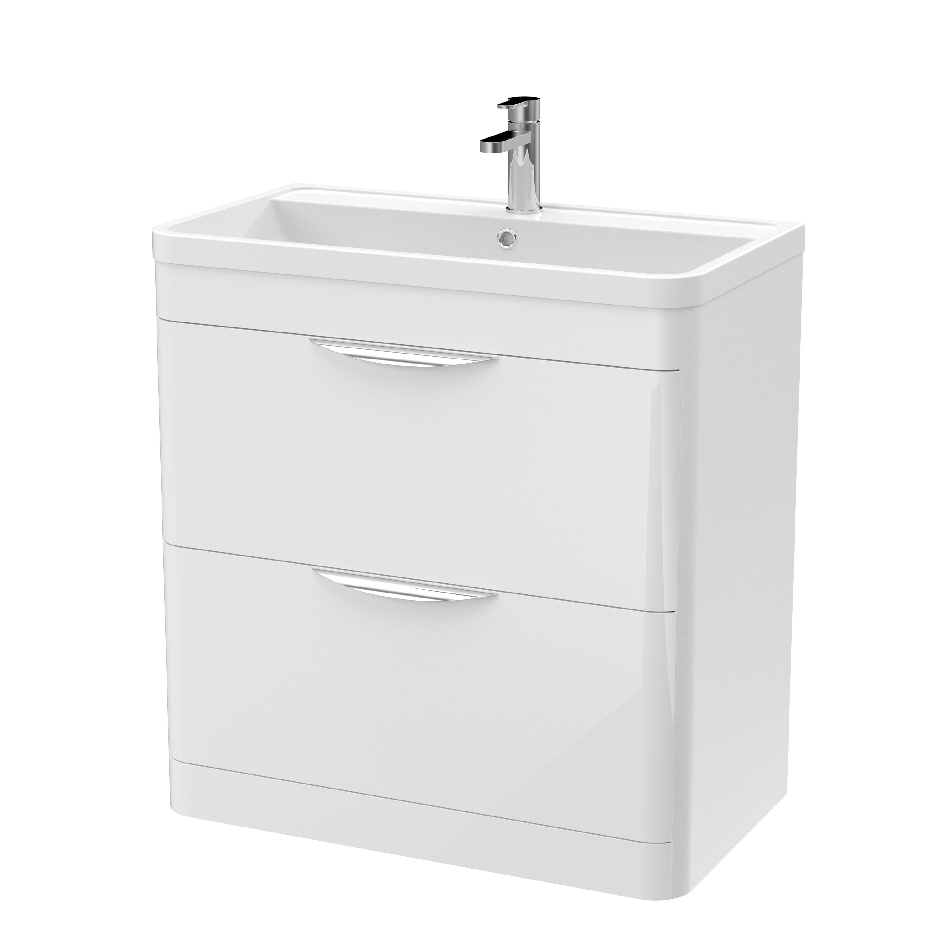 Para 800mm Floor Standing 2-Drawer Vanity