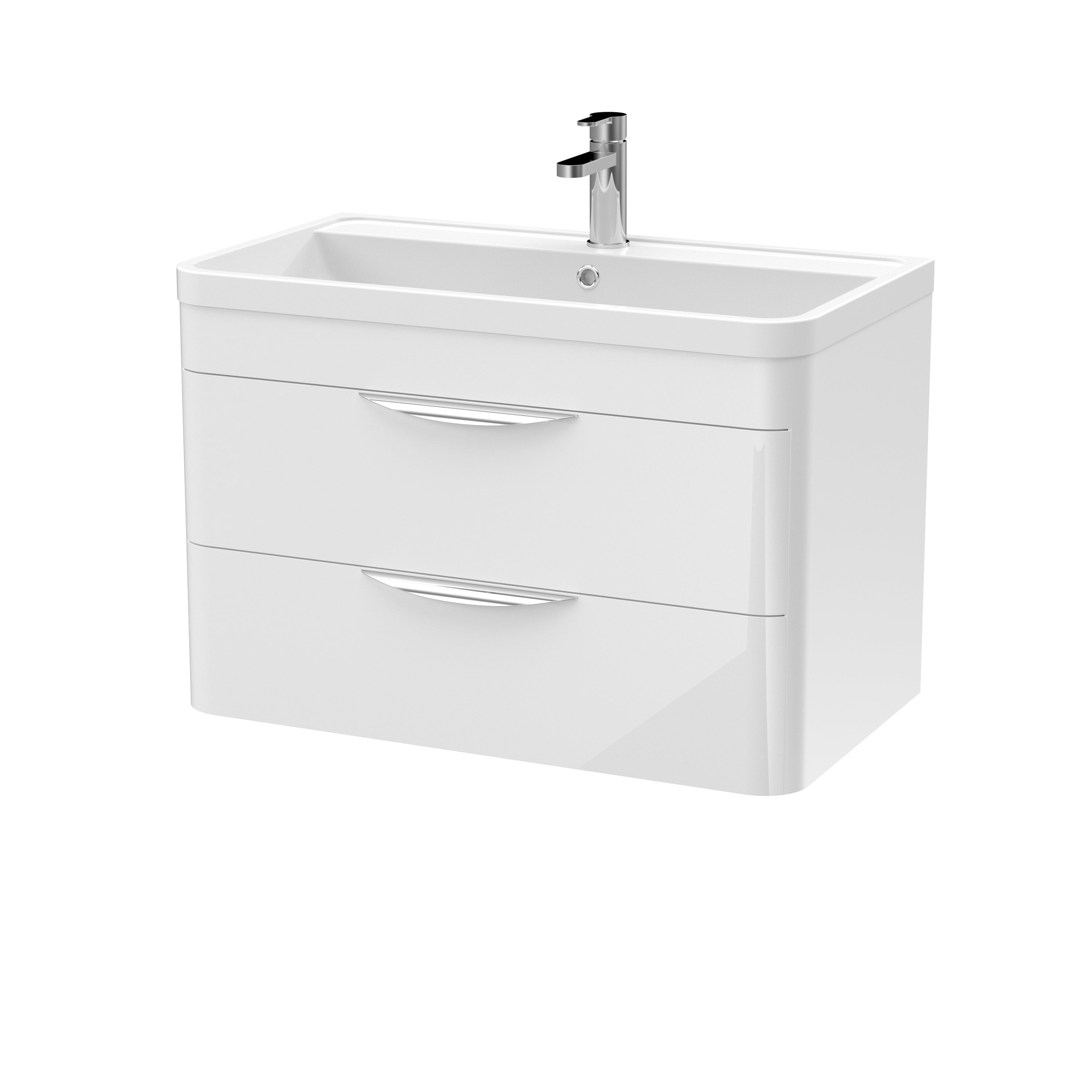 Para 800mm Wall Hung 2-Drawer Vanity