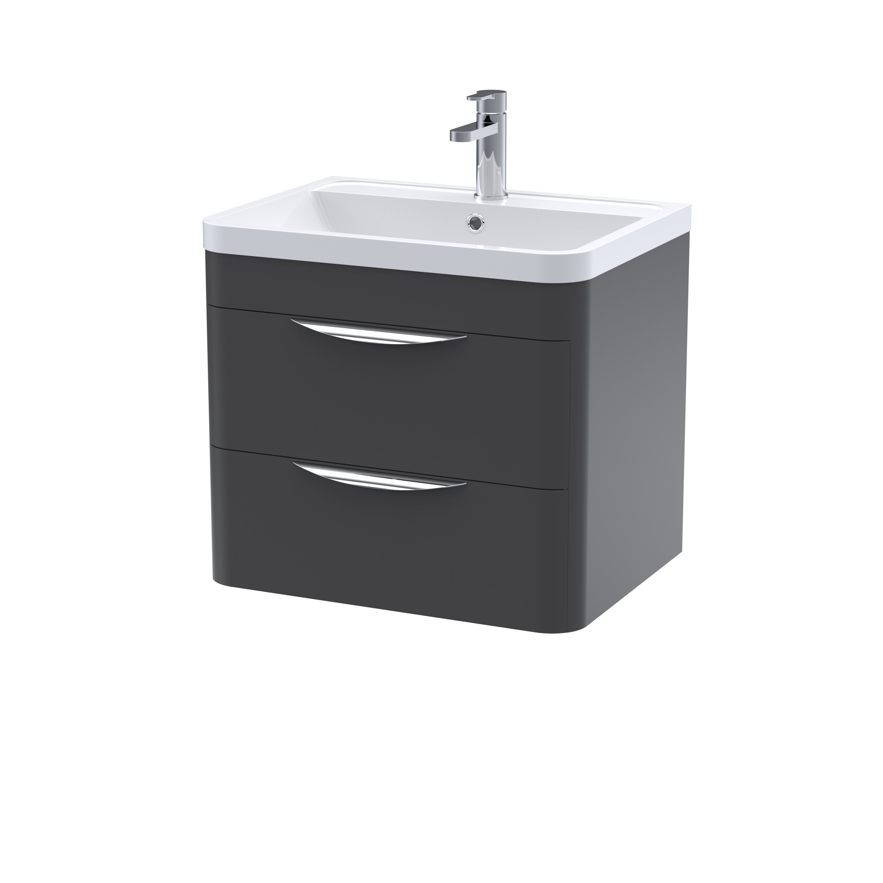 Para 600mm Wall Hung 2-Drawer Vanity
