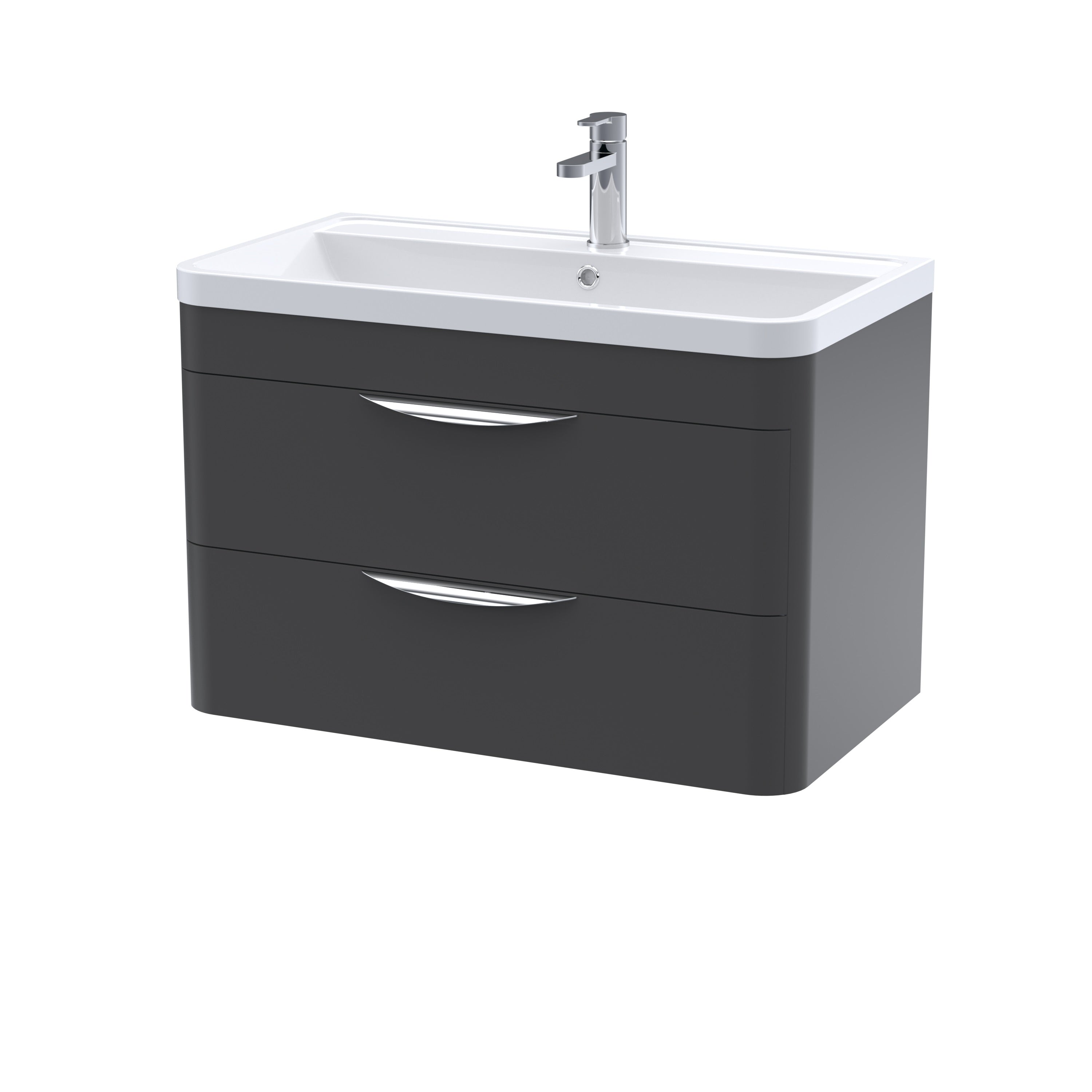 Para 800mm Wall Hung 2-Drawer Vanity