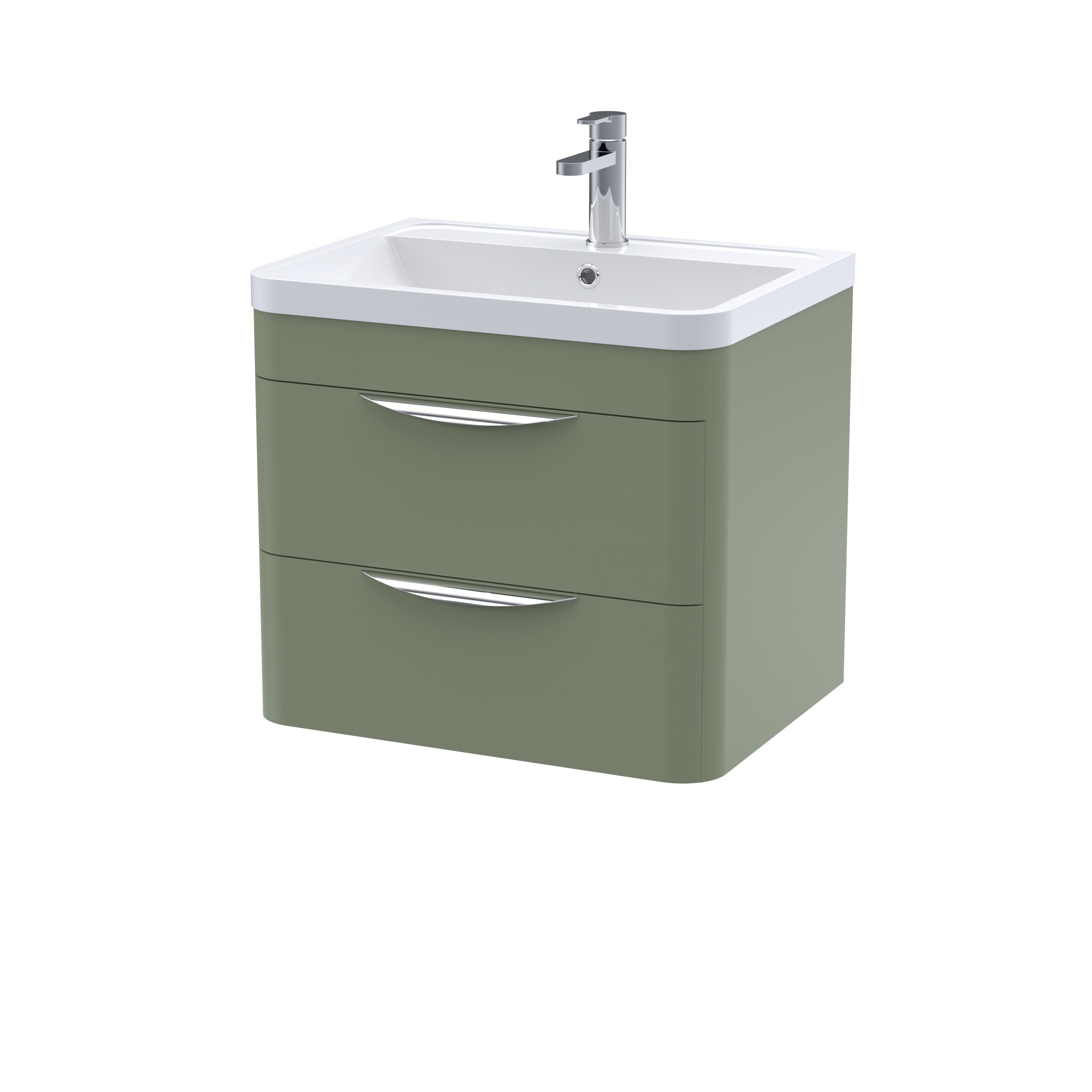 Para 600mm Wall Hung 2-Drawer Vanity