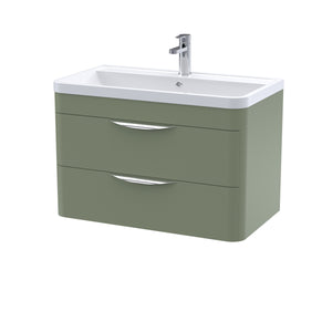 Para 800mm Wall Hung 2-Drawer Vanity