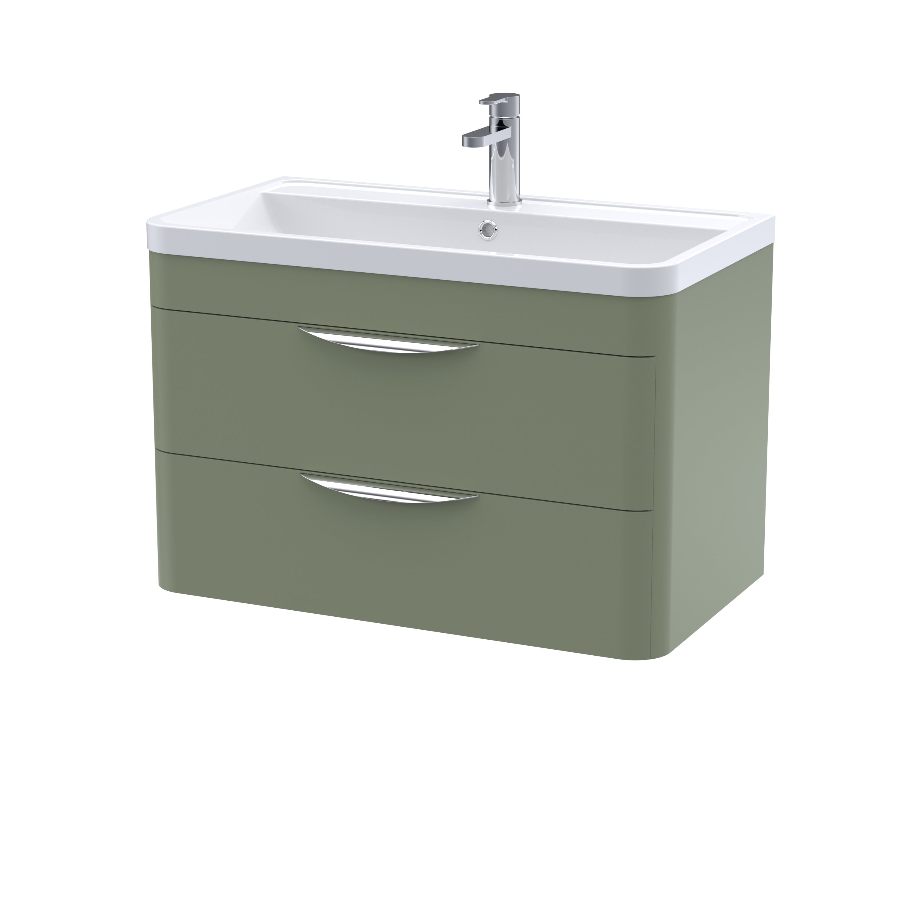 Para 800mm Wall Hung 2-Drawer Vanity